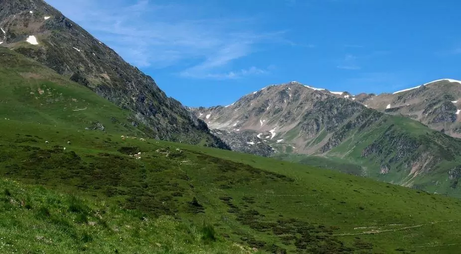 Vue panoramique de lz Hourquette d'Ancizan