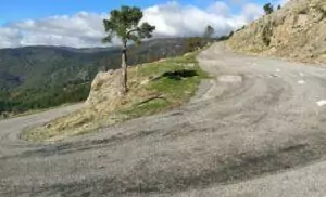 Virage col de la Lusette