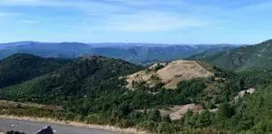 Vue panoramique du col de la Lusette